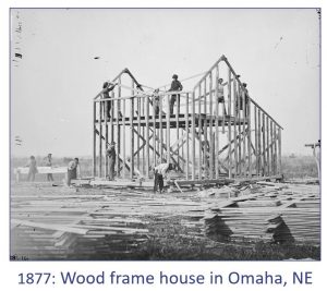 Wood Framed home in 1877